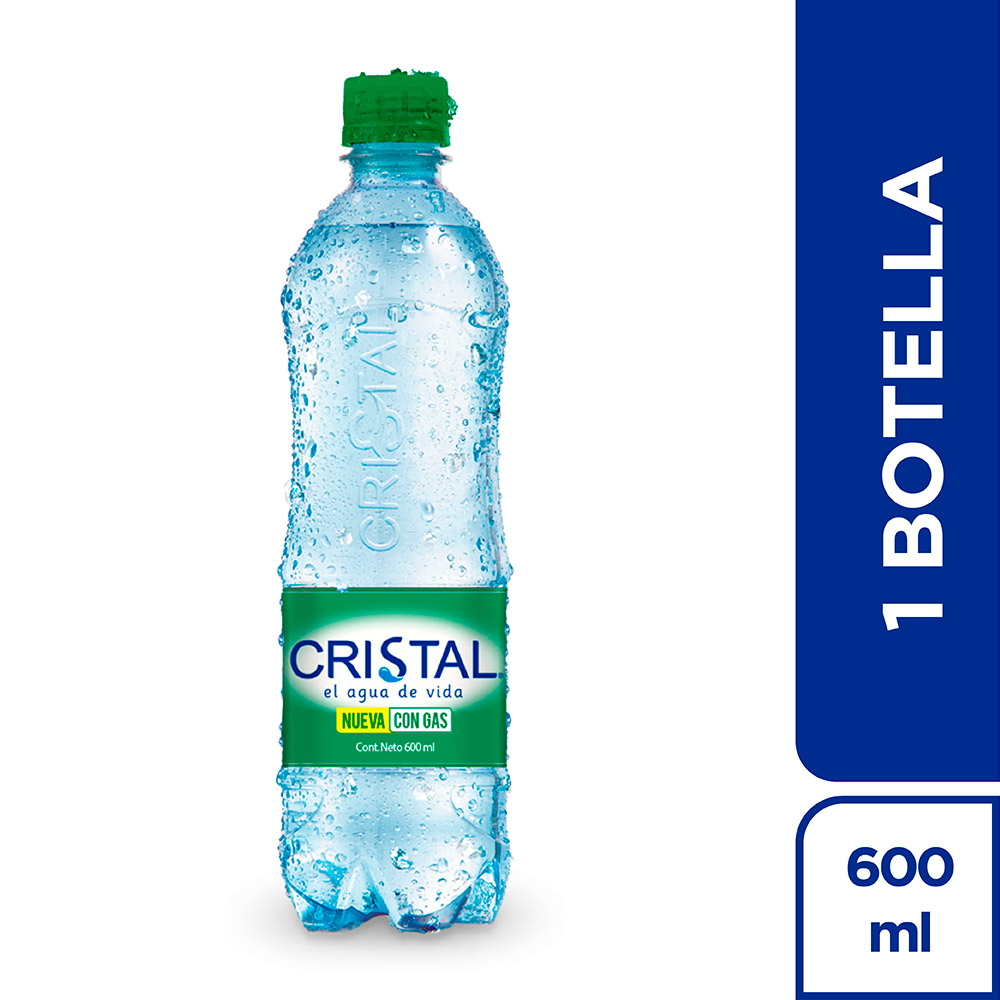 Agua Cristal Botella - 600ml - Licores Medellín
